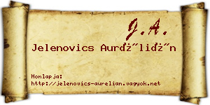 Jelenovics Aurélián névjegykártya